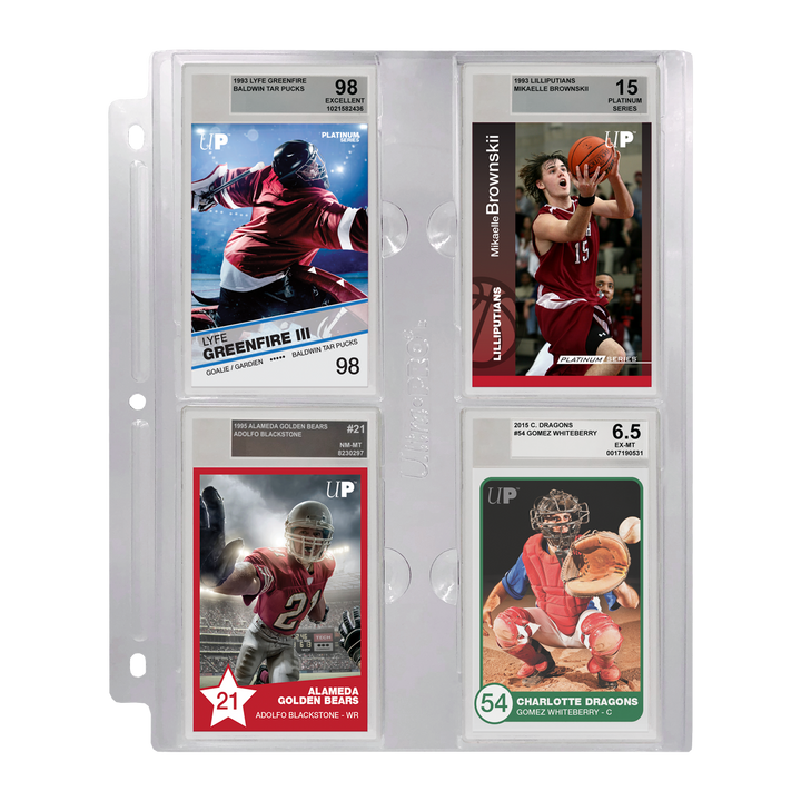4-Pocket Page for Graded Beckett Slabs (Ultra PRO)