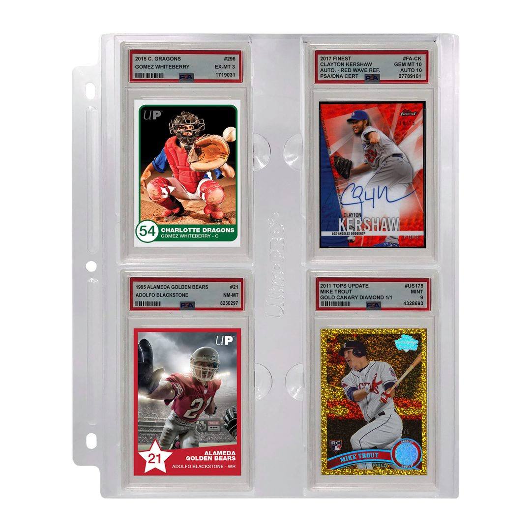 4-Pocket Page for Graded PSA Slabs (Ultra PRO)