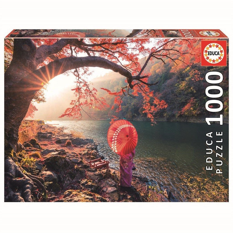 Sunrise in Katsura River, Japan (1000 brikker)