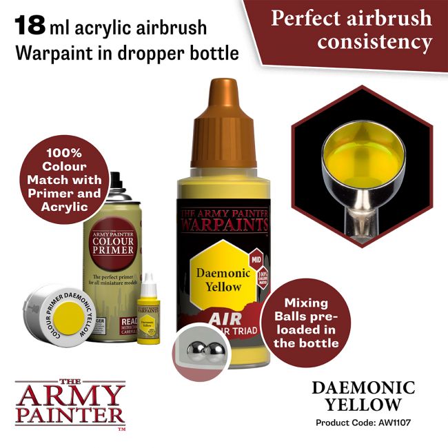 Warpaints Air: Daemonic Yellow (The Army Painter) (AW1107)