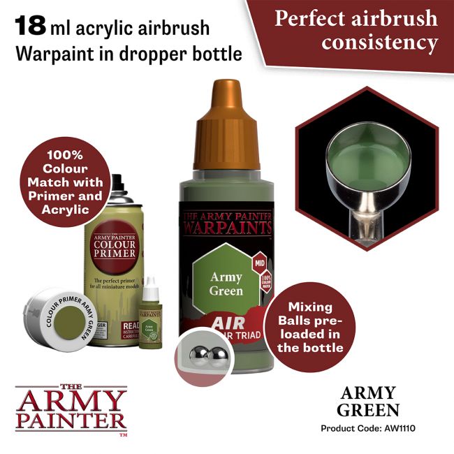 Warpaints Air: Army Green (The Army Painter) (AW1110)
