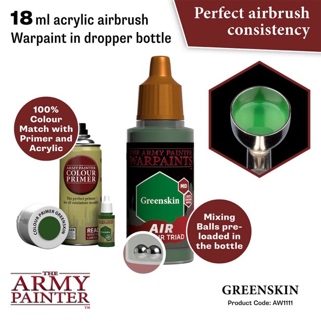Warpaints Air: Greenskin (The Army Painter) (AW1111)