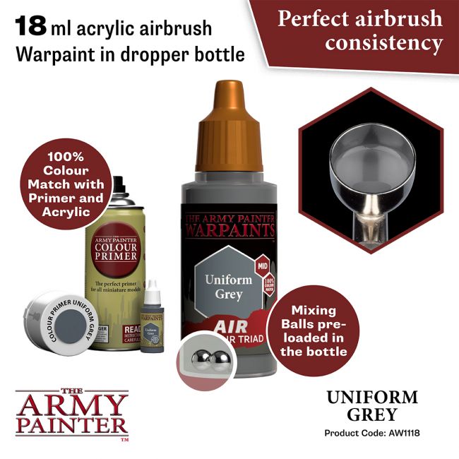Warpaints Air: Uniform Grey (The Army Painter) (AW1118)