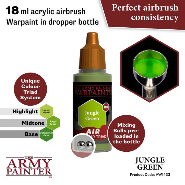 Warpaints Air: Jungle Green (The Army Painter) (AW1433)