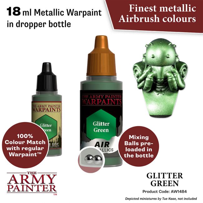 Warpaints Air Metallics: Glitter Green (The Army Painter) (AW1484)