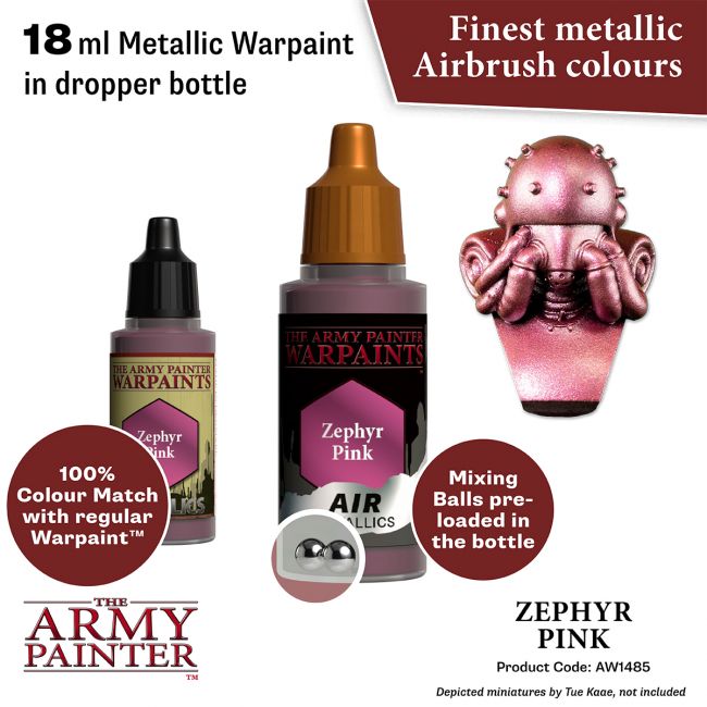 Warpaints Air Metallics: Zephyr Pink (The Army Painter) (AW1485)