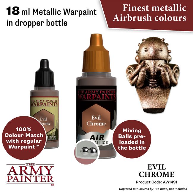 Warpaints Air Metallics: Evil Chrome (The Army Painter) (AW1491)