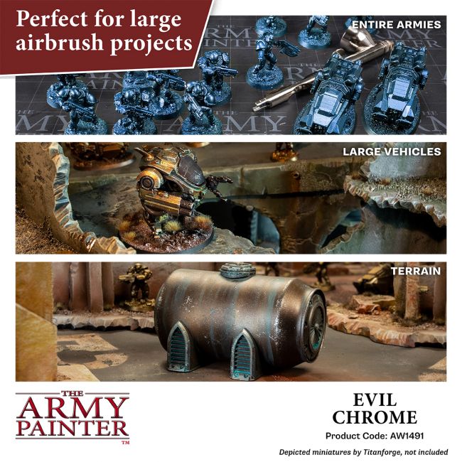 Warpaints Air Metallics: Evil Chrome (The Army Painter) (AW1491)