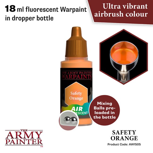 Warpaints Air Fluorescent: Safety Orange (The Army Painter) (AW1505)