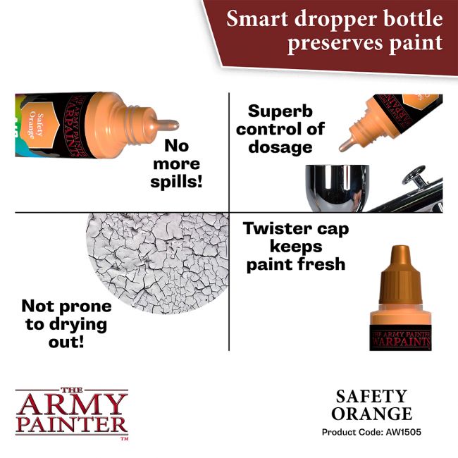 Warpaints Air Fluorescent: Safety Orange (The Army Painter) (AW1505)