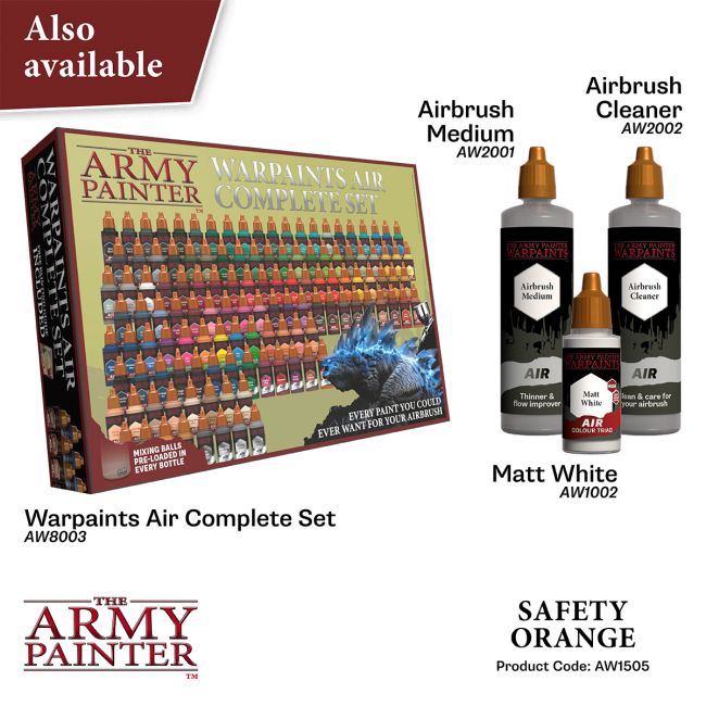 Warpaints Air Fluorescent: Safety Orange (The Army Painter) (AW1505)