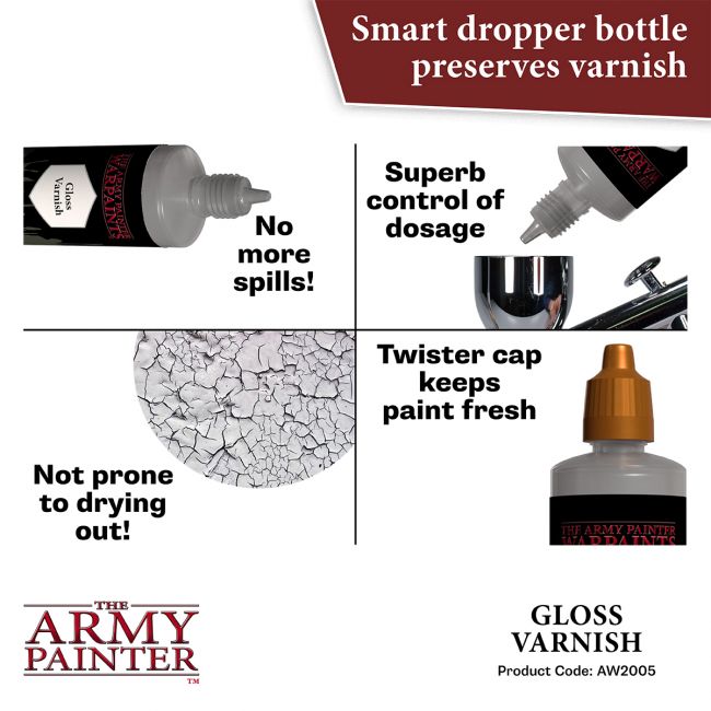 Warpaints Air Accessories: Gloss Varnish, 100 ml (The Army Painter) (AW2005)