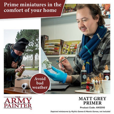 Warpaints Air Accessories: Grey Primer, 100 ml (The Army Painter) (AW2010)