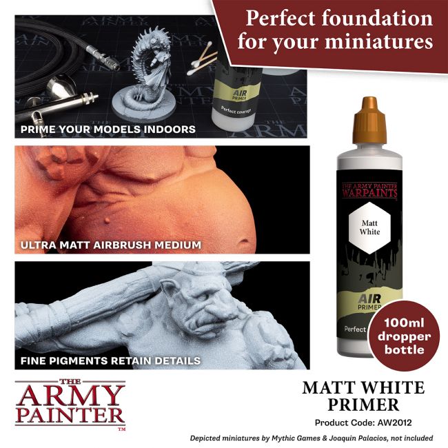 Warpaints Air Accessories: Primer White, 100 ml (The Army Painter) (AW2012)