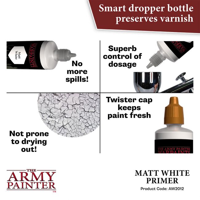 Warpaints Air Accessories: Primer White, 100 ml (The Army Painter) (AW2012)