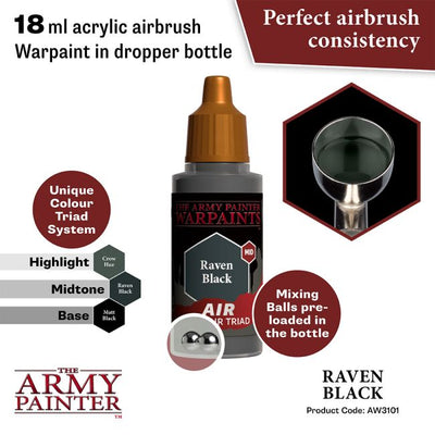 Warpaints Air: Raven Black (The Army Painter) (AW3101)