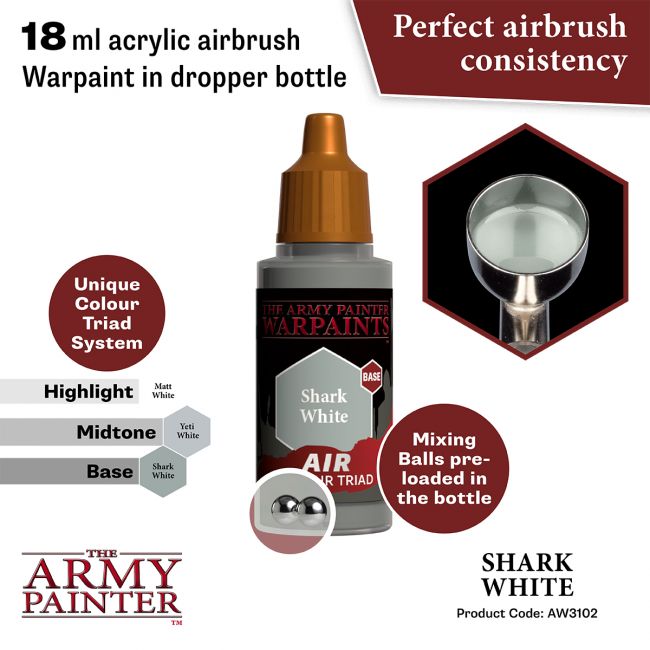 Warpaints Air: Shark White (The Army Painter) (AW3102)