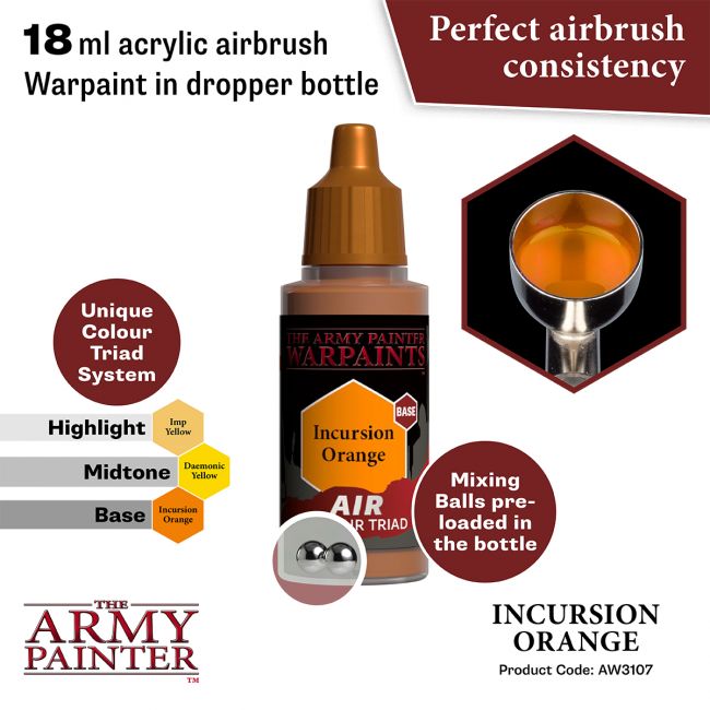 Warpaints Air: Incursion Orange (The Army Painter) (AW3107)