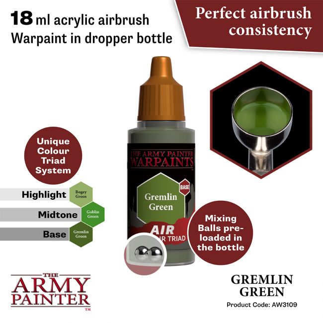 Warpaints Air: Gremlin Green (The Army Painter) (AW3109)