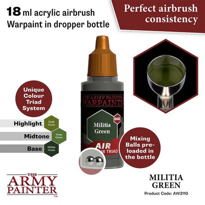 Warpaints Air: Militia Green (The Army Painter) (AW3110)