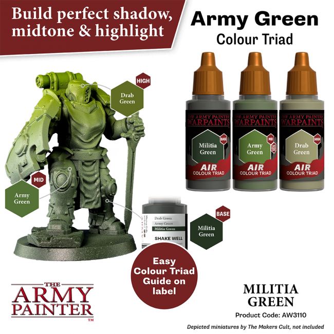 Warpaints Air: Militia Green (The Army Painter) (AW3110)