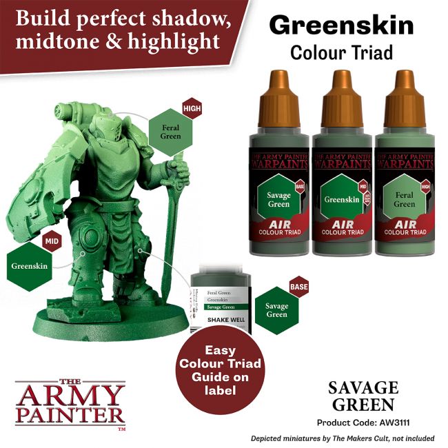Warpaints Air: Savage Green (The Army Painter) (AW3111)