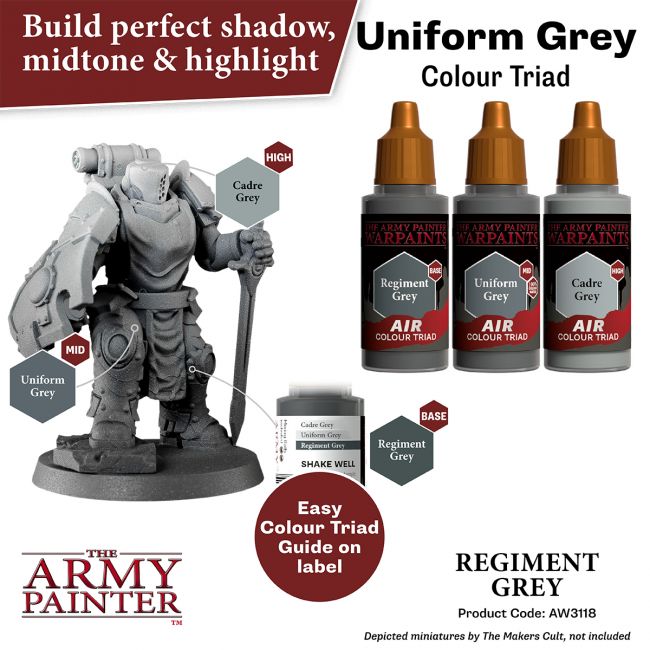 Warpaints Air: Regiment Grey (The Army Painter) (AW3118)