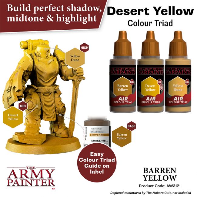 Warpaints Air: Barren Yellow (The Army Painter) (AW3121)