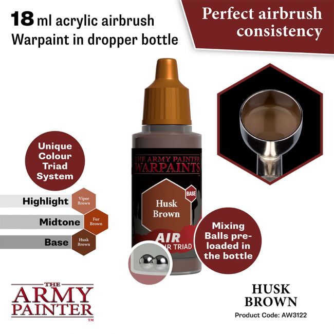 Warpaints Air: Husk Brown (The Army Painter) (AW3122)