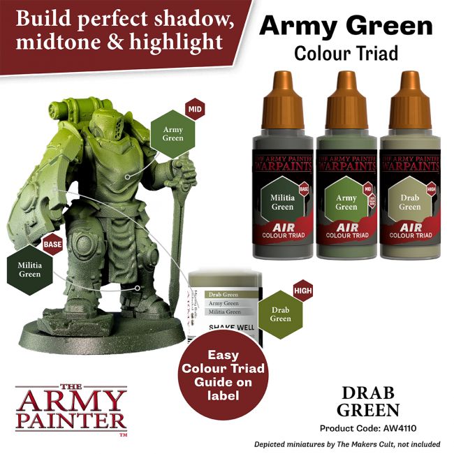 Warpaints Air: Drab Green (The Army Painter) (AW4110)