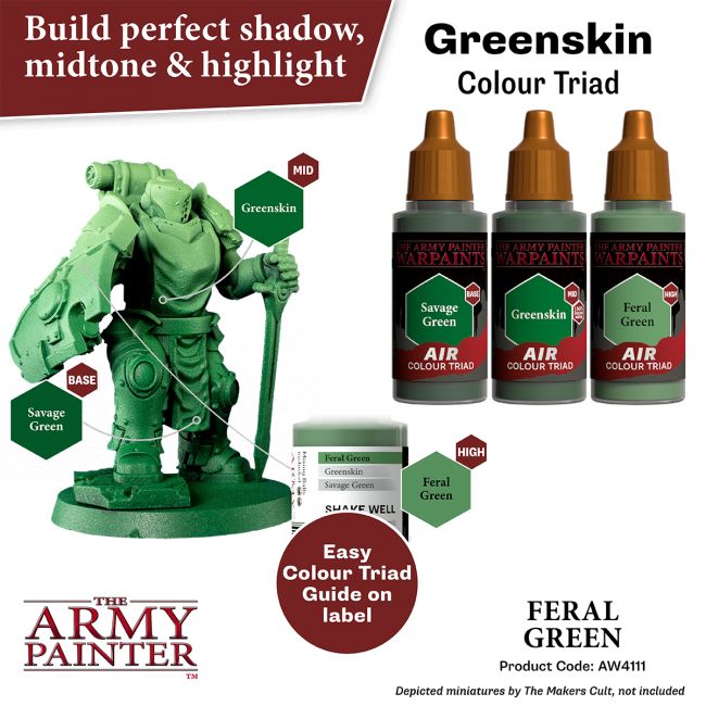 Warpaints Air: Feral Green (The Army Painter) (AW4111)