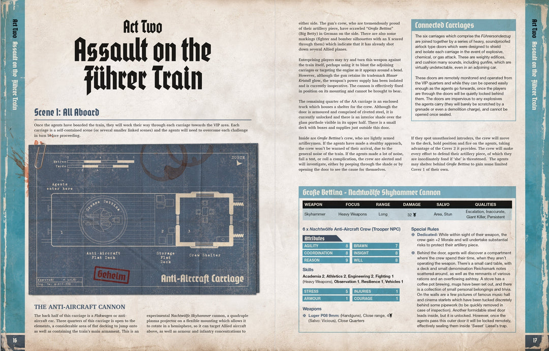 Achtung! Cthulhu 2d20: Assault on the Fuhrer Train