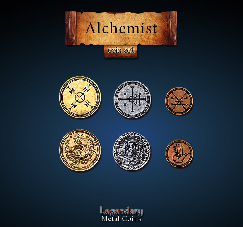 Legendary Metal Coins - Alchemist Coin Set (Drawlab)