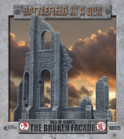 Battlefield in a Box: Gothic Battlefields - Broken Facade (x2) - 30mm (BB525)