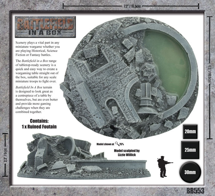 Battlefield in a Box: Gothic: Ruined Fountain - 30 mm (BB553)