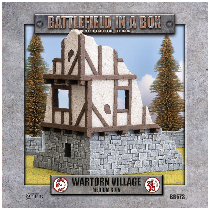 Battlefield in a Box: Wartorn Village - Medium Ruin - 30mm (BB573)