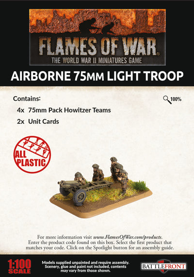 Flames of War: Airborne 75mm Light Troop (BBX50)