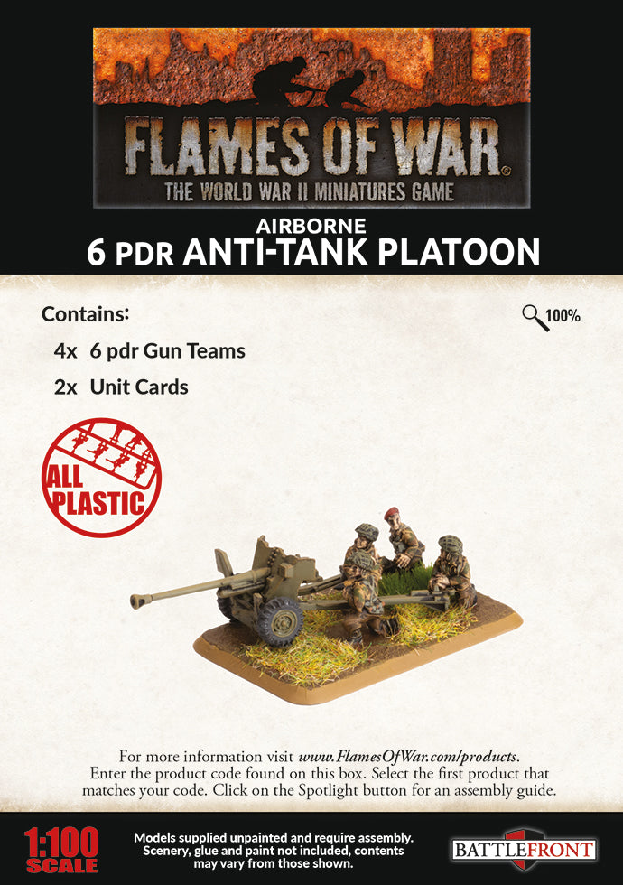 Flames of War: Airborne 6pdr Anti-tank Platoon (BBX51)