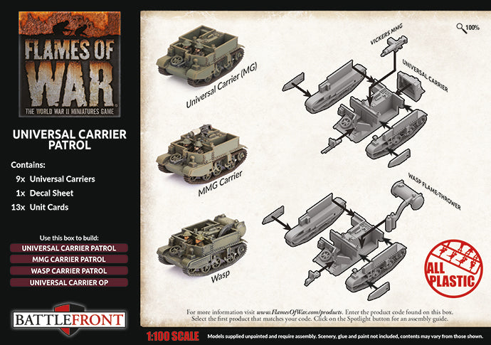 Flames of War: Universal Carrier Patrol (BBX55)