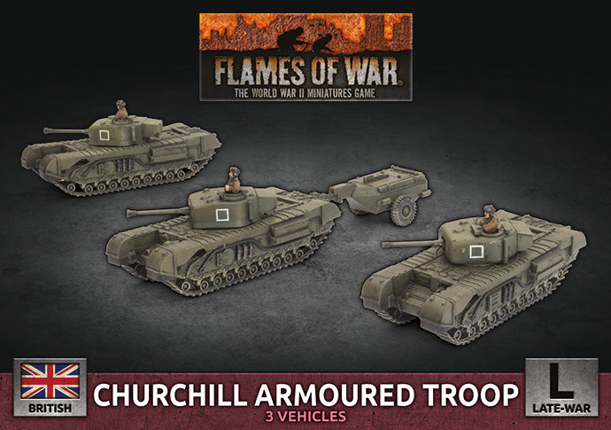 Flames of War: Churchill Armoured Troop (BBX56)