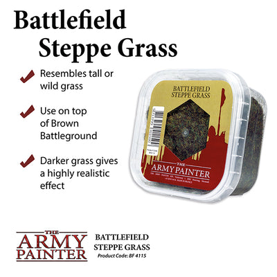 Battlefields Essentials & XP series - Basing: Steppe Grass (The Army Painter) (BF4115)