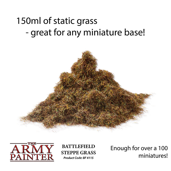 Battlefields Essentials & XP series - Basing: Steppe Grass (The Army Painter) (BF4115)