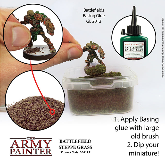 Battlefields Essentials & XP series - Basing: Steppe Grass (The Army Painter) (BF4115)