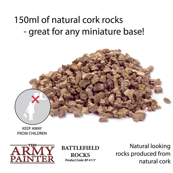 Battlefields Essentials & XP series - Basing: Battlefield Rocks (The Army Painter) (BF4117)