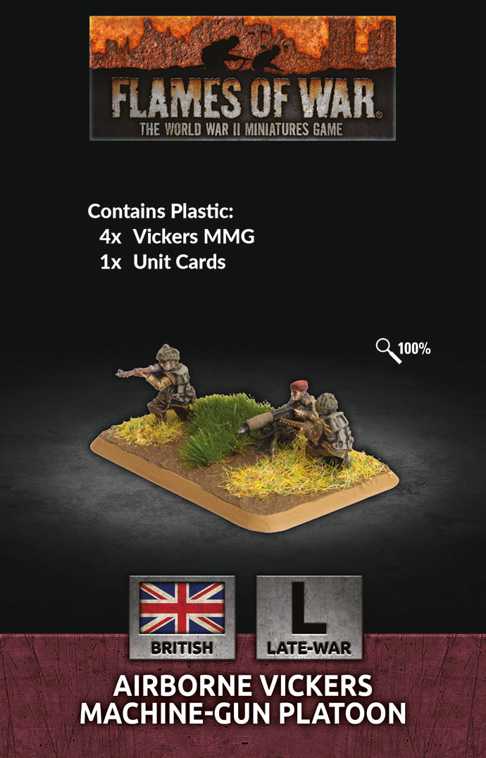 Flames of War: Airborne Vickers Machine-gun Platoon (BR814)