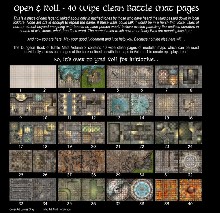 The Dungeon - Book of Battle Mats