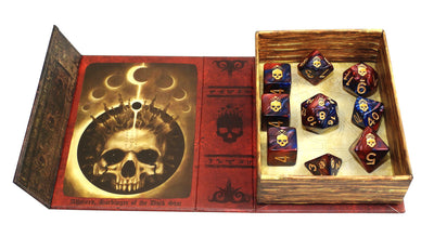 Elder Dice: Mark of the Necronomicon Dice - Blood and Magick Polyhedral Set