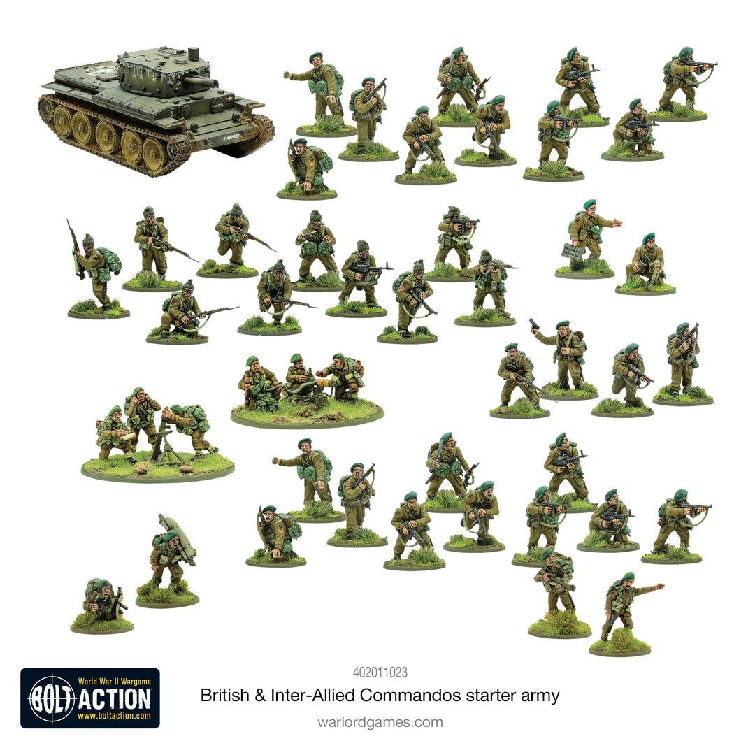 Bolt Action: Churchill's Gangsters British & Inter-Allied Commandos starter army