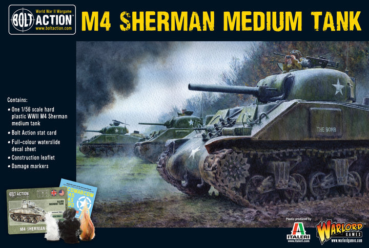 Bolt Action: M4 Sherman medium tank (plastic)