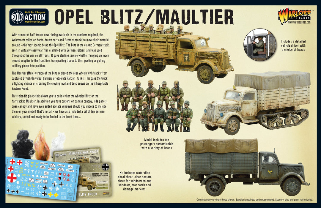 Bolt Action: Opel Blitz/Maultier